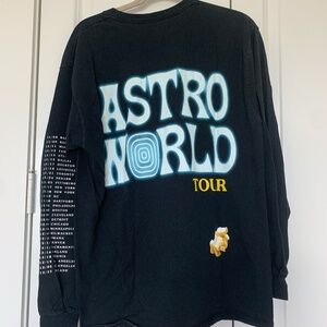 Travis Scott Long Sleeve Concert Tee "Wish you were here"